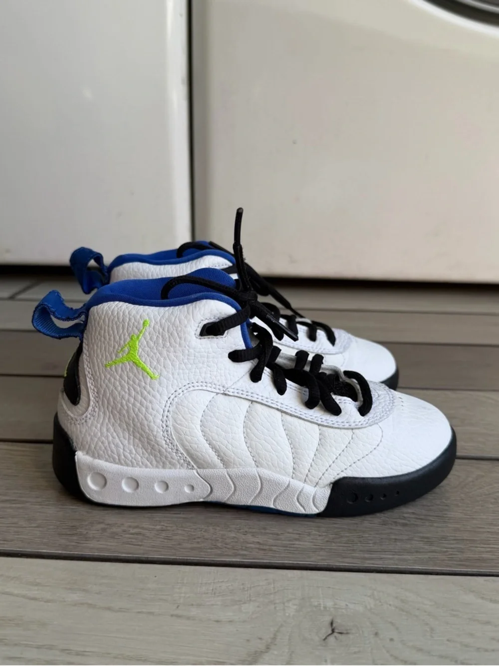 Air Jordan Jumpman Pro BG 'White Cyber' Kids Sneakers